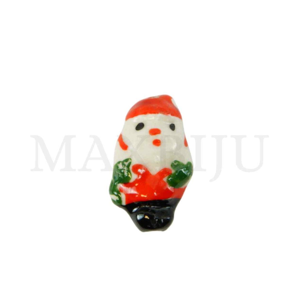 Santa Claus Ceramic Pendant 15x24mm