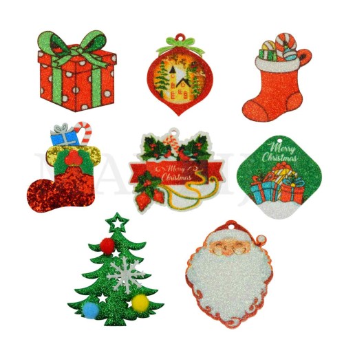 Cloth Products -Christmas Fabric Dolls With Glitter