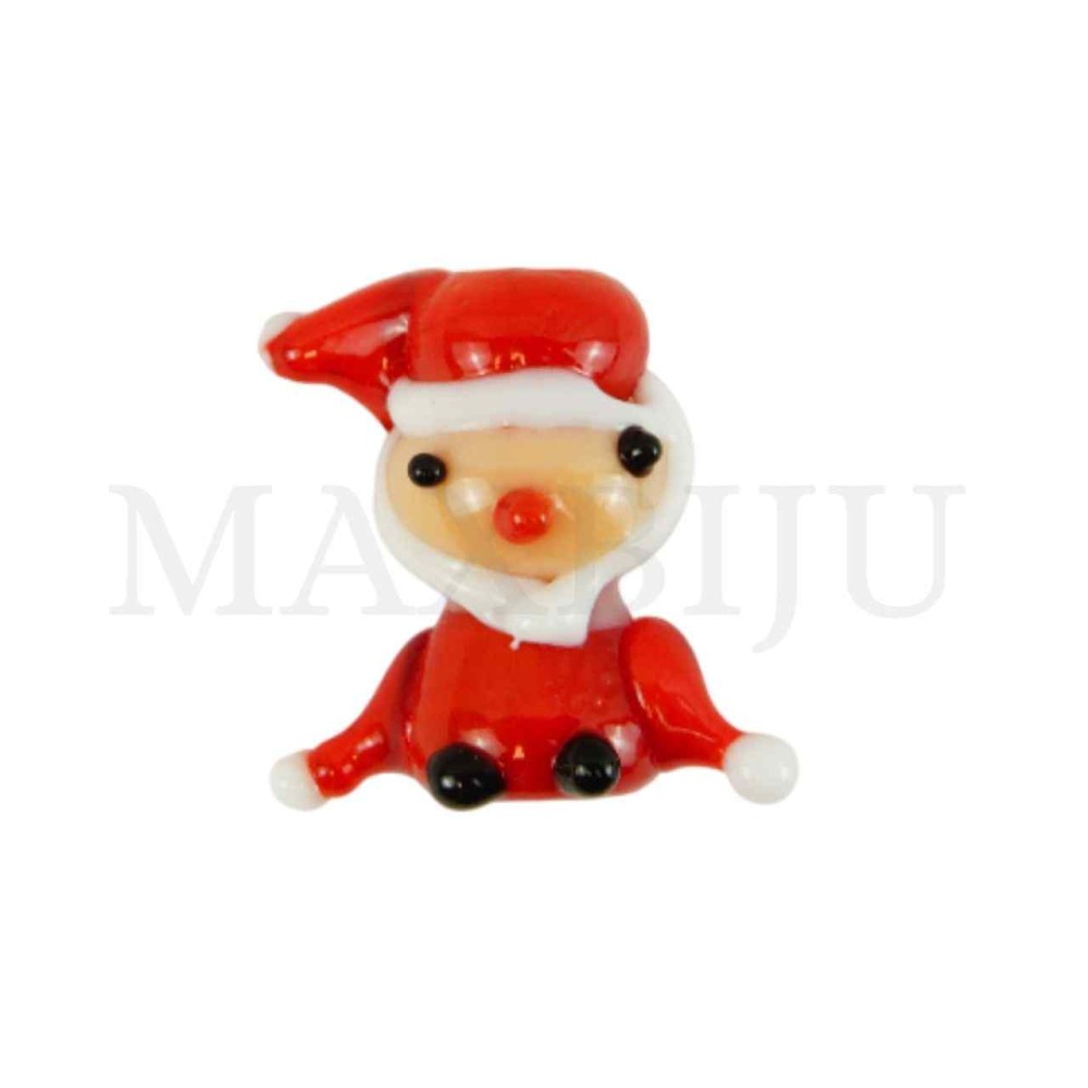 Santa Claus Glass Pendant 19x19mm