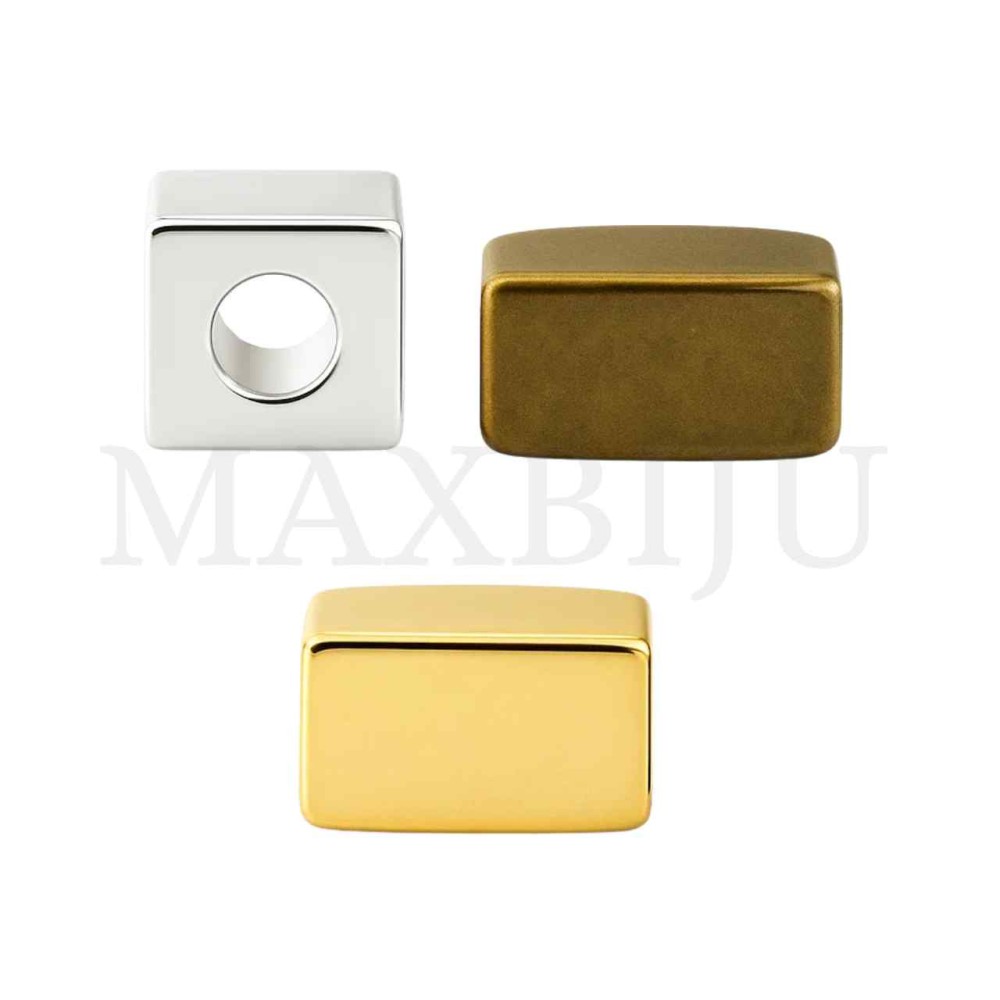 Rectangular Zinc Beads 6x3mm