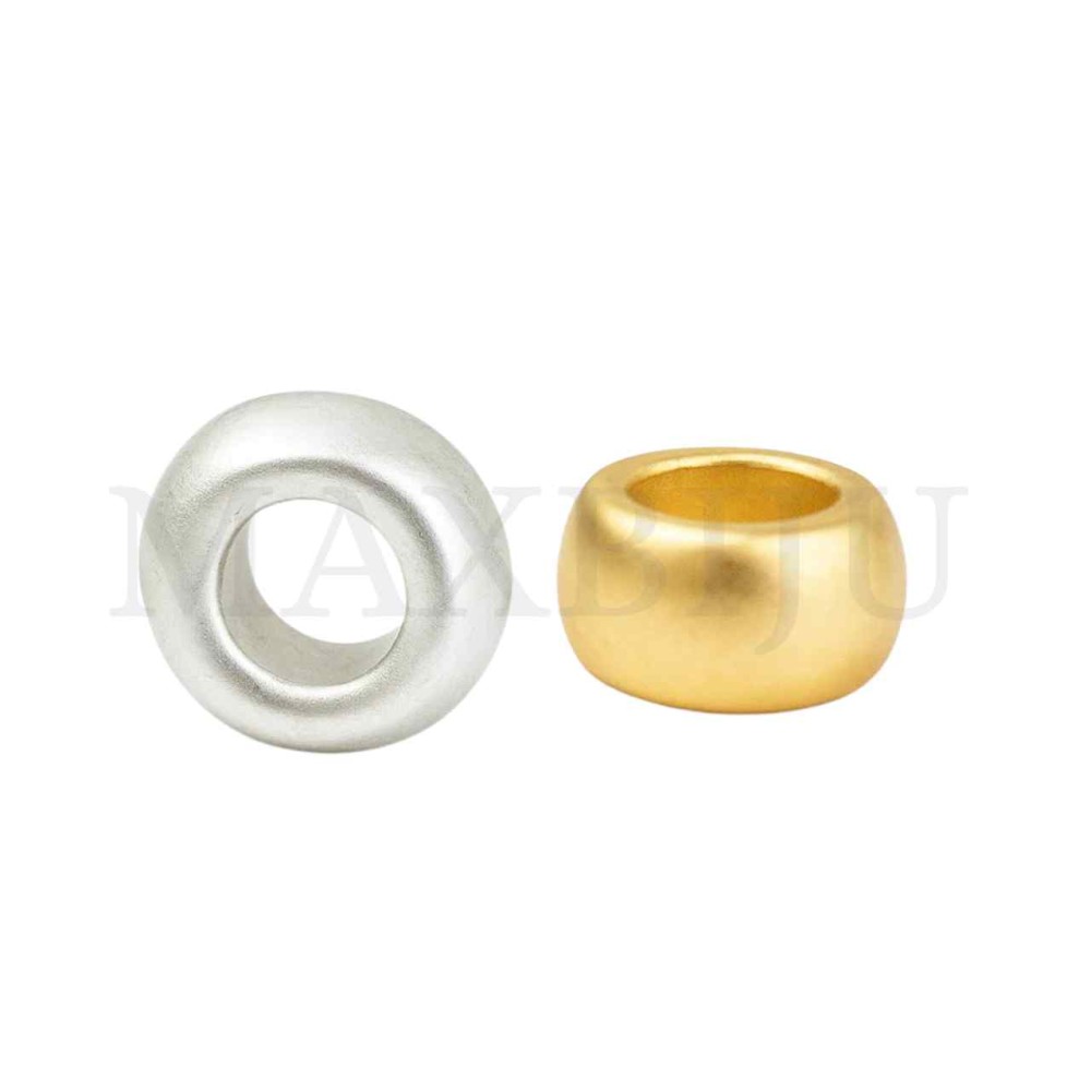 Zinc Rounded Beads 6x4mm