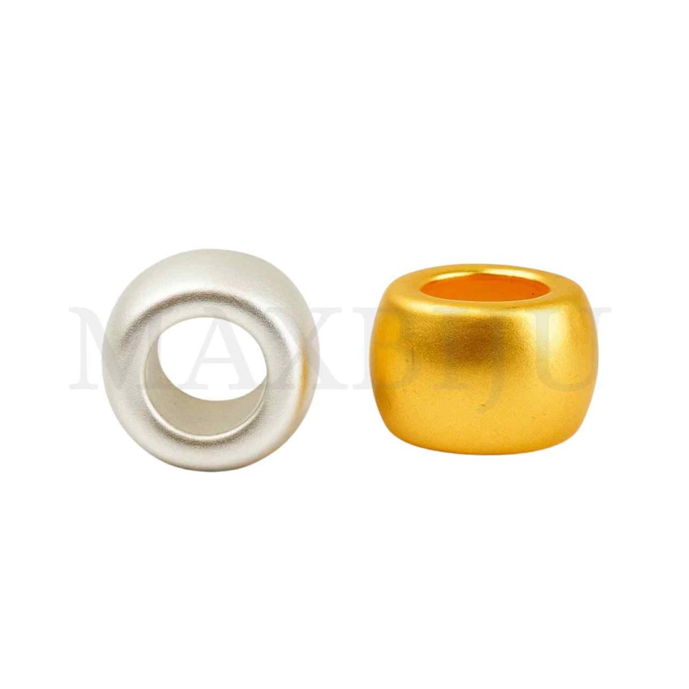 Zinc Rounded Beads 7x6mm