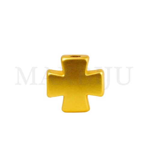 Cross-Shaped Zinc Bead 8x8mm