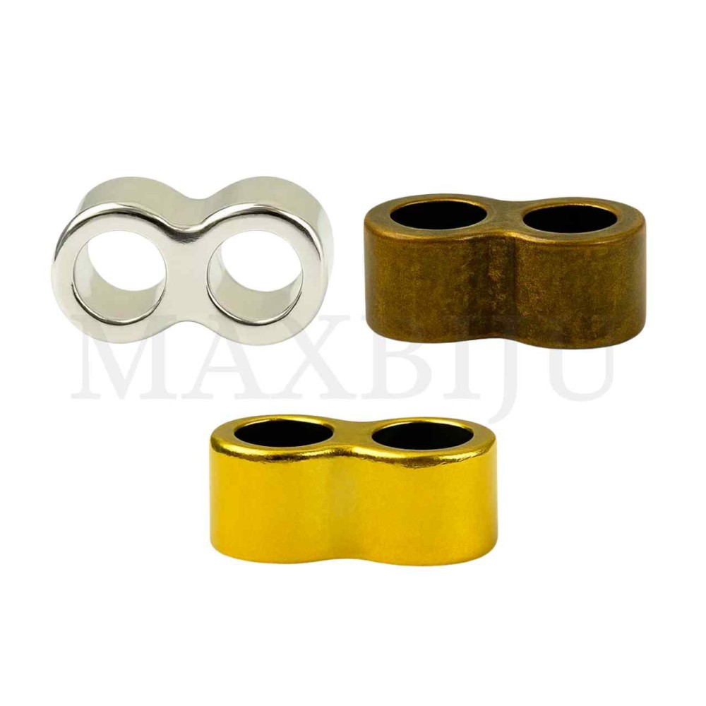 Double-Ended Zinc Bead 16x8mm