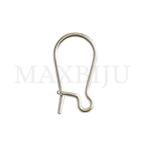 Metal Hook Earring Clasp 10x19mm