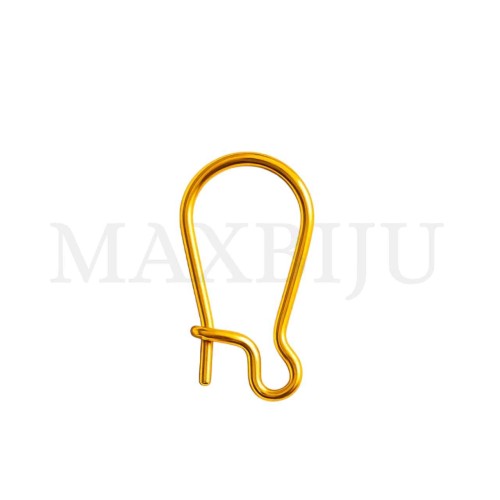 Metal Hook Earring Clasp 10x19mm