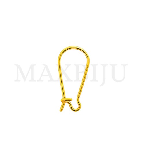 Metal Hook Earring Clasp 11x25mm