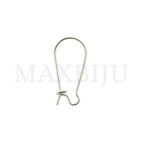 Metal Hook Earring Clasp 15x35mm