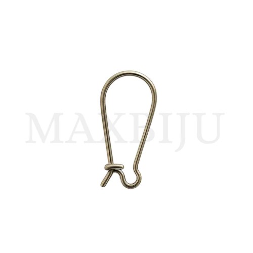 Metal Hook Earring Clasp 15x35mm