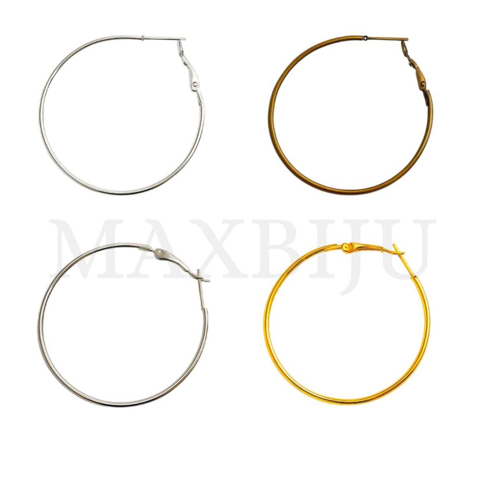 Metal Hoop Earring Base 45mm