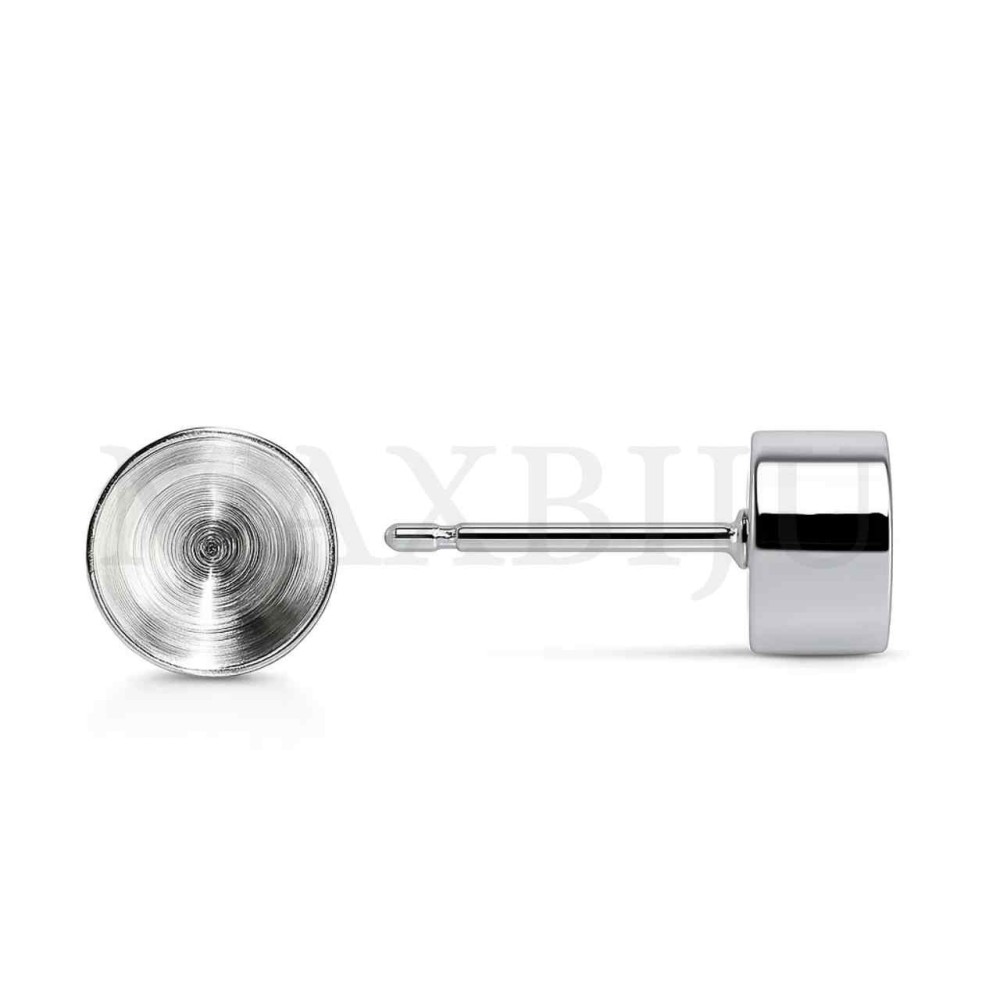 Metal Earring Base for Crystals 4mm