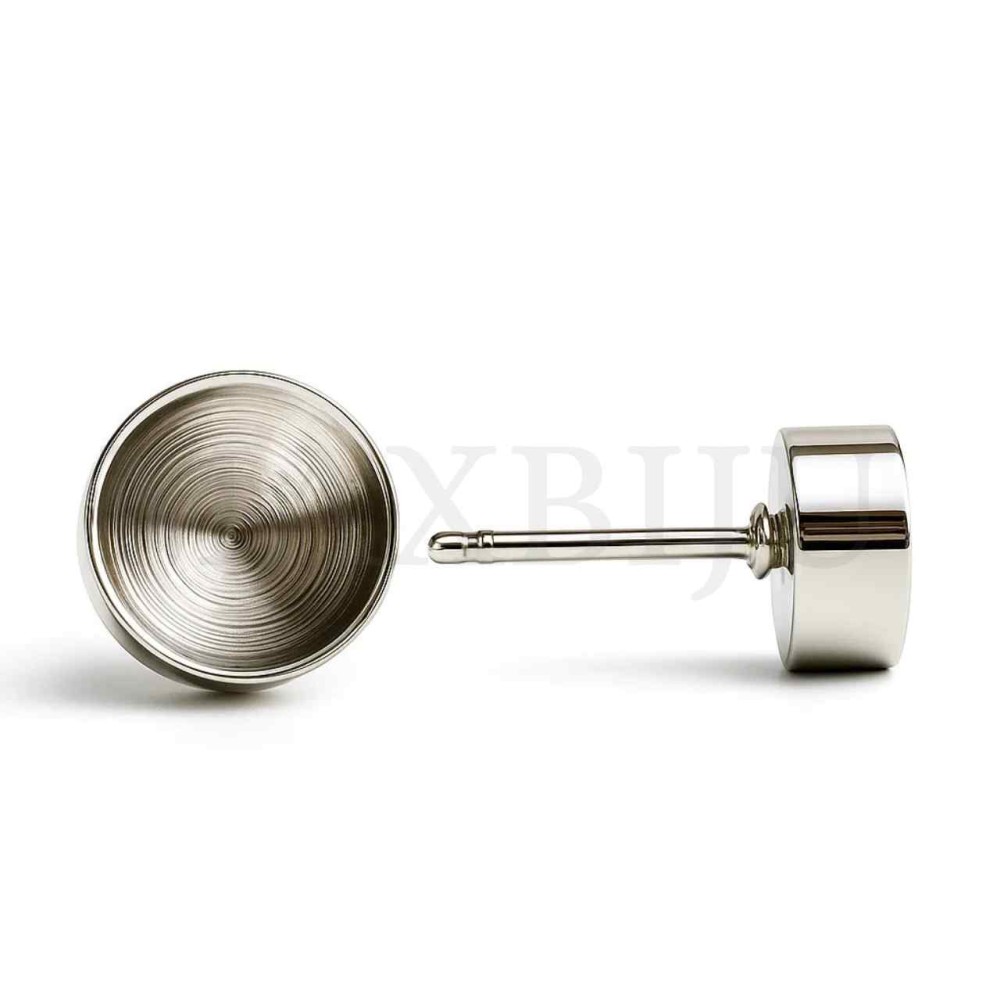 Metal Earring Base for Crystals 5mm