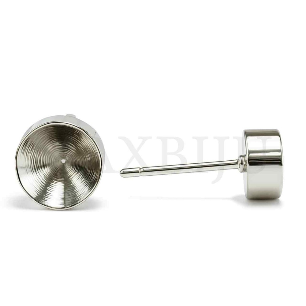 Metal Earring Base for Crystals 6mm
