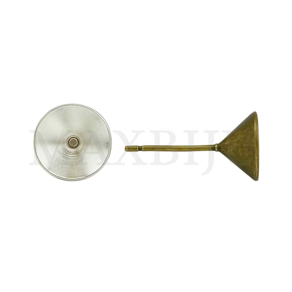 Metal Base for Crystal Cabochon 6mm