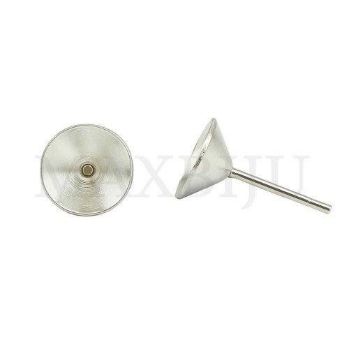 Metal Base for Crystal Cabochon 6mm