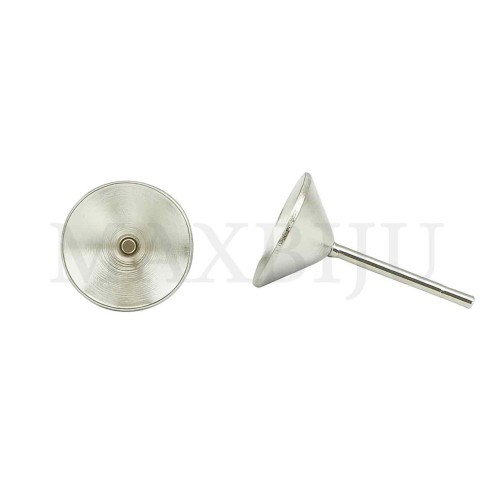 Metal Base for Crystal Cabochon 7mm