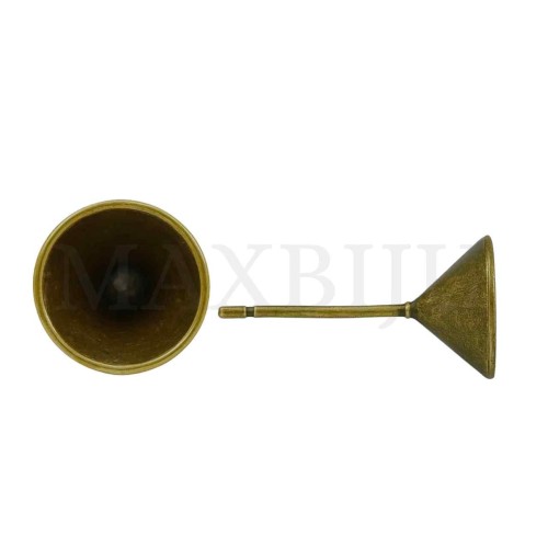 Metal Base for Crystal Cabochon 7mm