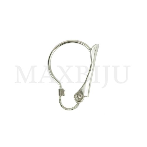 Metal Leverback Earring Base 12x20mm