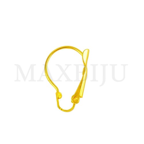 Metal Leverback Earring Base 12x20mm