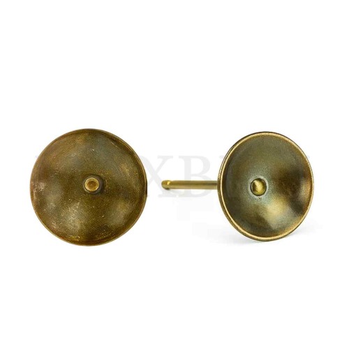 Metal Earring Base for Crystal Cabochon 8mm