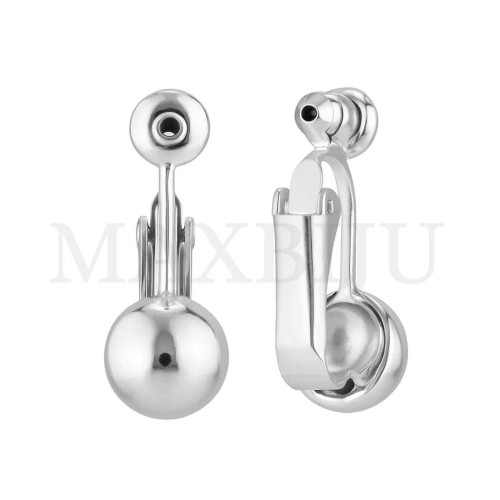 Metal Earring Base with Articulated Ball 6X22mm