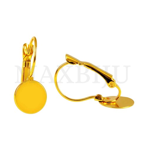 Metal Earring Base for Cabochon 10x24mm