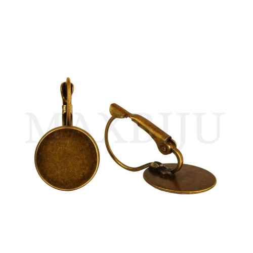 Metal Earring Base for Cabochon 15x26mm