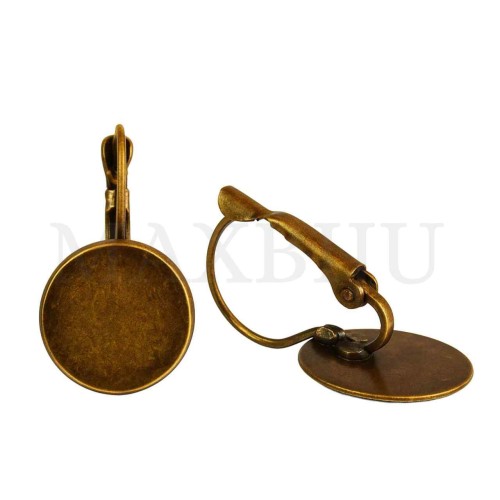 Metal Earring Base for Cabochon 18x32mm