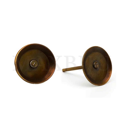 Metal Base for Crystal Cabochon 10mm