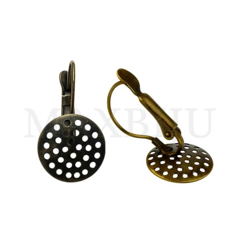 Hollow Metal Earring Base for Assembly 14x25mm