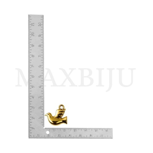 Metal Pendant - Dove 16x15mm