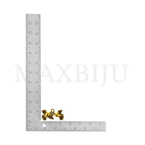 Metal Pendant - Dove 24x12mm