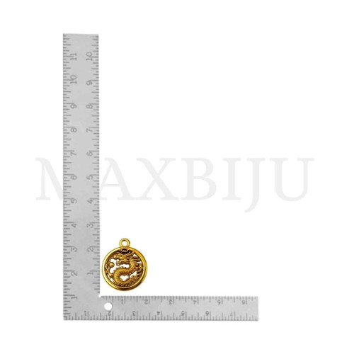 Metal Pendant  - Dragon 20mm
