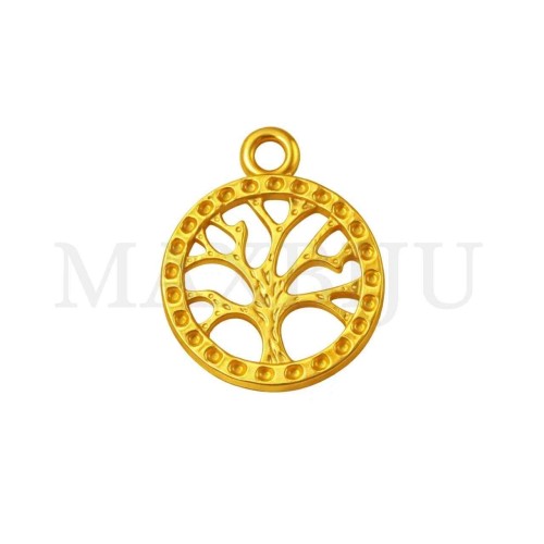 Metal Pendant - Tree 18mm