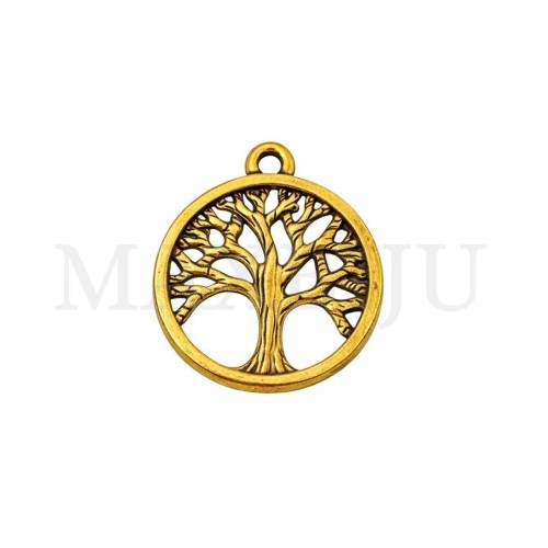 Metal Pendant - Tree 15mm