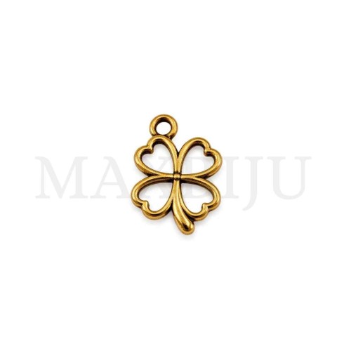 Metal Pendant - Clover 14x20mm