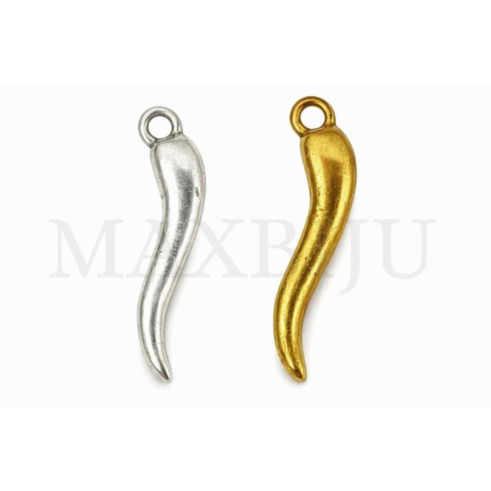 Metal Pendant - Pepper 6x25mm