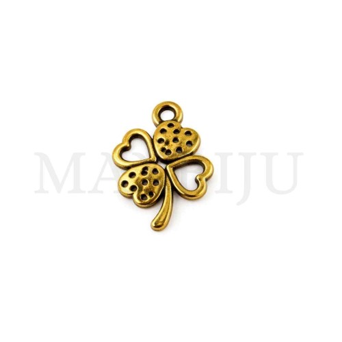 Metal Pendant - Clover 13x18mm