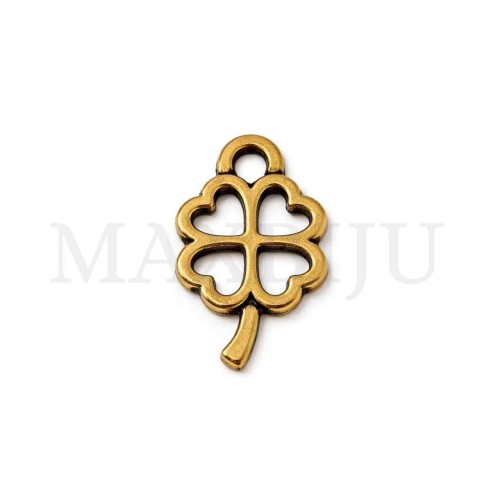 Metal Pendant - Clover 7x11mm