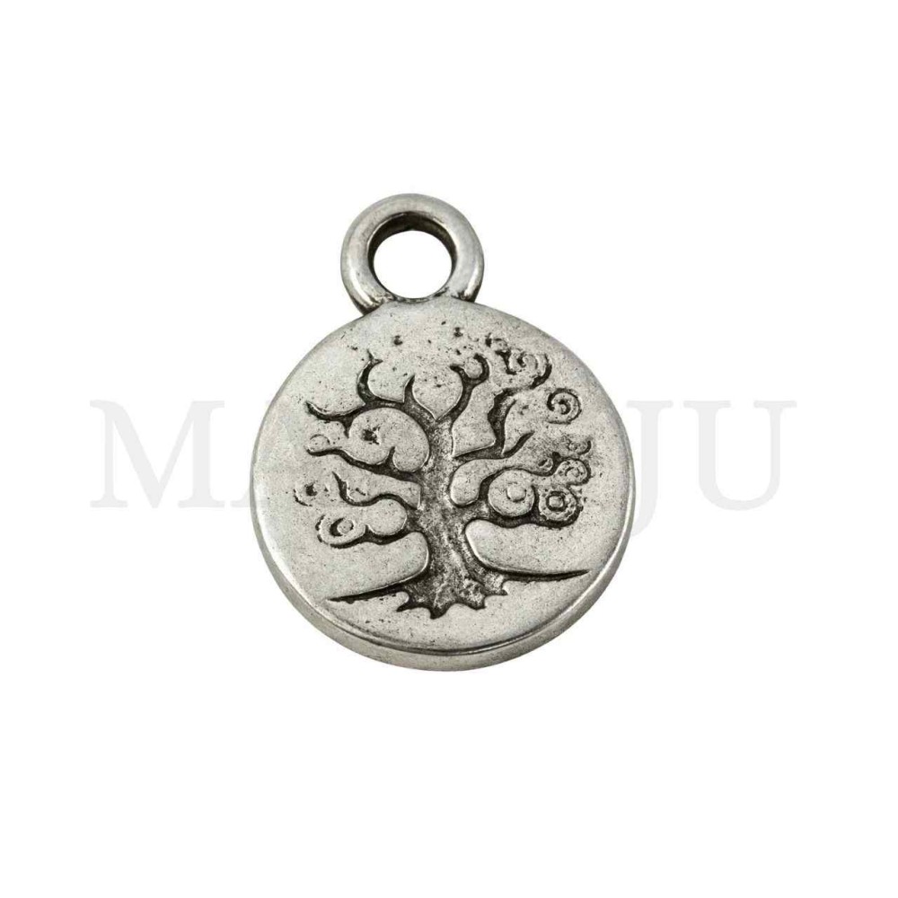 Metal Pendant - Tree 13mm