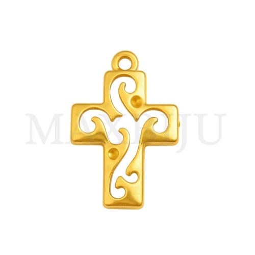 Metal Pendant - Cross 17x23mm