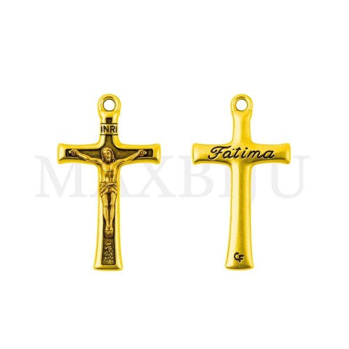 Metal Pendant - Cross 18x30mm