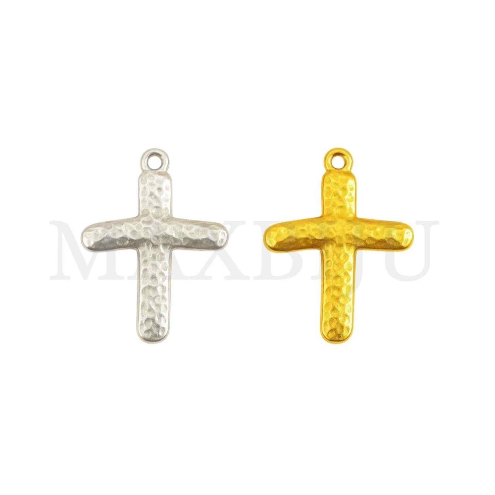 Metal Pendant - Cross 24x28mm