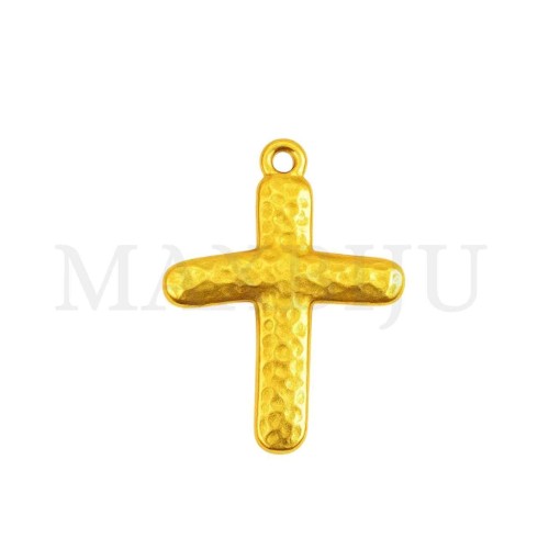 Metal Pendant - Cross 24x28mm