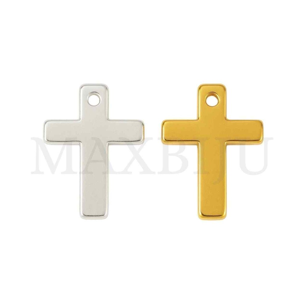 Metal Pendant - Cross 10x14mm
