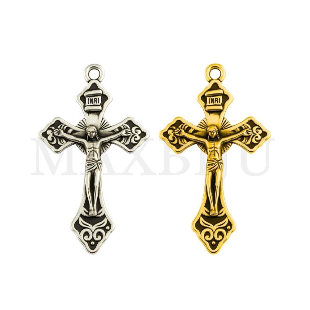 Metal Pendant - Cross 23x34mm