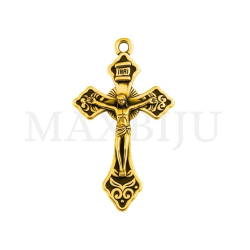 Metal Pendant - Cross 23x34mm