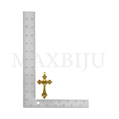 Metal Pendant - Cross 23x34mm