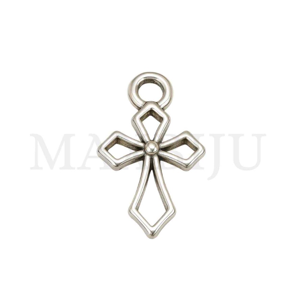 Metal Pendant - Cross 11x13mm