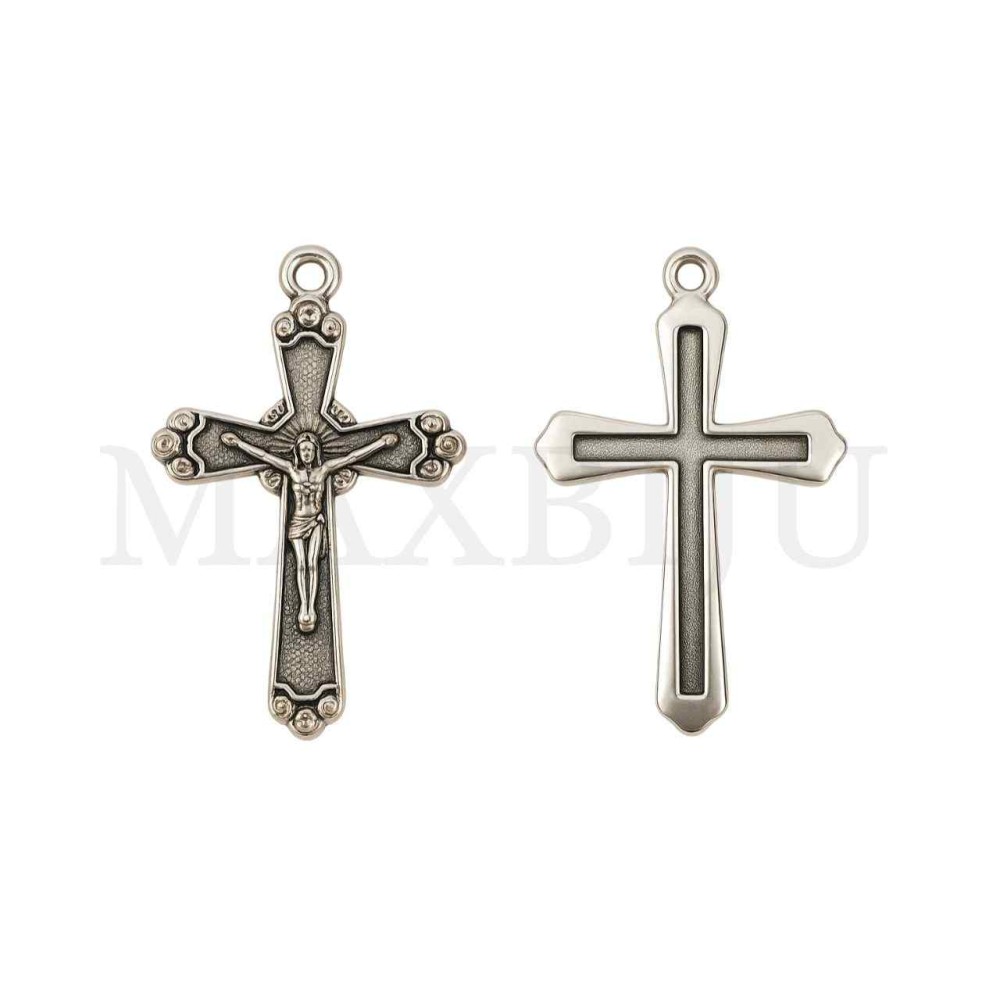 Metal Pendant - Cross 12x31mm
